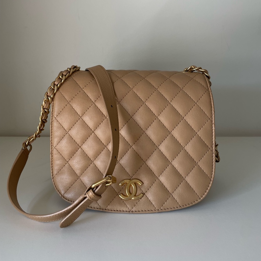 SOLD Chanel Full Flap Saddle Crossbody Bag